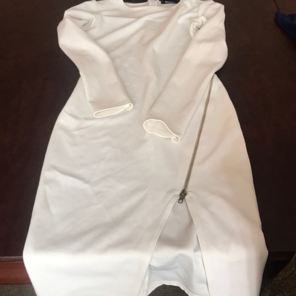 Cream fitted Dress